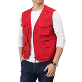 Men's multi-layer quick-drying vest for middle-aged and elderly people